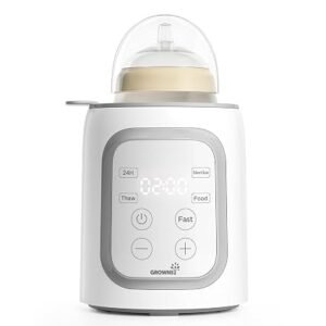 Grownsy 8-in-1 OG Fast Bottle Warmer with Timer, Gray