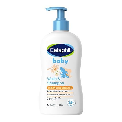 2-In-1 Baby Wash And Shampoo, Organic Calendula, Tear Free, Paraben Free, Newborn Sensitive Skin, No Colorants Or Mineral Oil