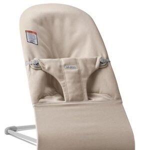 BabyBjörn Bouncer Bliss, Woven mélange, Light Beige | 2-in-1 Adjustable Baby Bouncer Seat and Toddler Chair, Newborn to Toddler (8-29 lbs), 4 Positions, Lightweight & Portable
