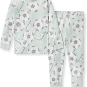 Burt's Bees Baby Organic Cotton Pajamas for Boys, Toddler PJ Set, 2-PC