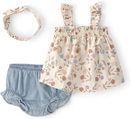 Carter's Baby Girls' 3-piece Diaper Cover Set