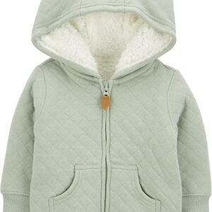 Simple Joys by Carter's Baby Hooded Sweater Jacket with Sherpa Lining