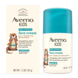 Aveeno Kids Daily Moisture Face Cream for Sensitive Skin, 1.5 oz