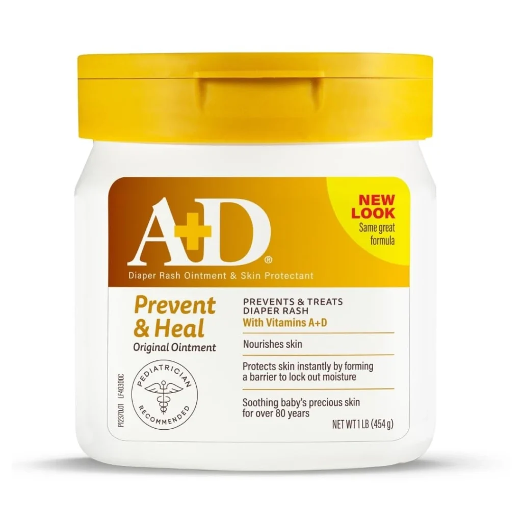 A+d Original Diaper Rash Ointment, Prevents & Protects Diaper Rash, Mo