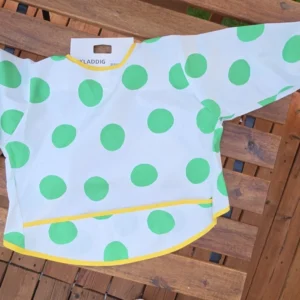 803.072.23 IKEA KLADDIG Baby Shirt Bib Feeding Multicolor Polka Dot 0-18 mos NWT